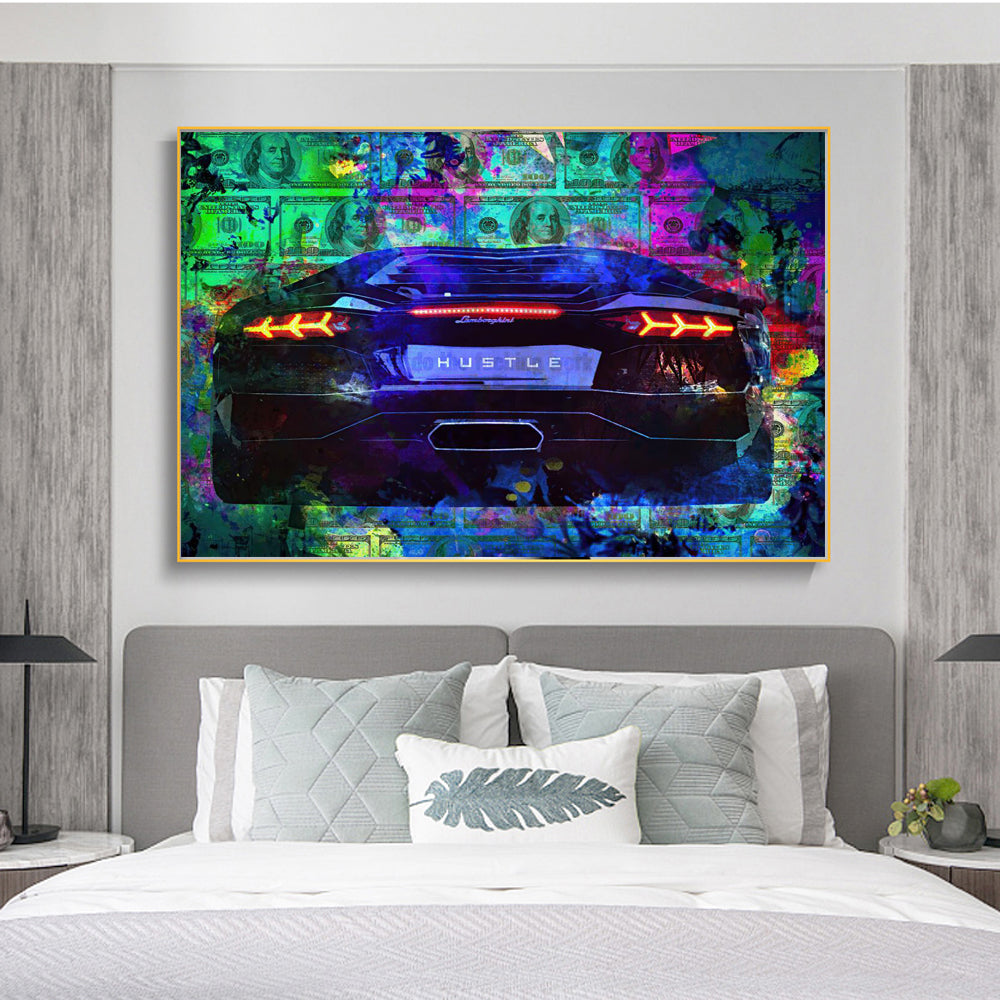 Abstract Modern Money  canvas Wall art