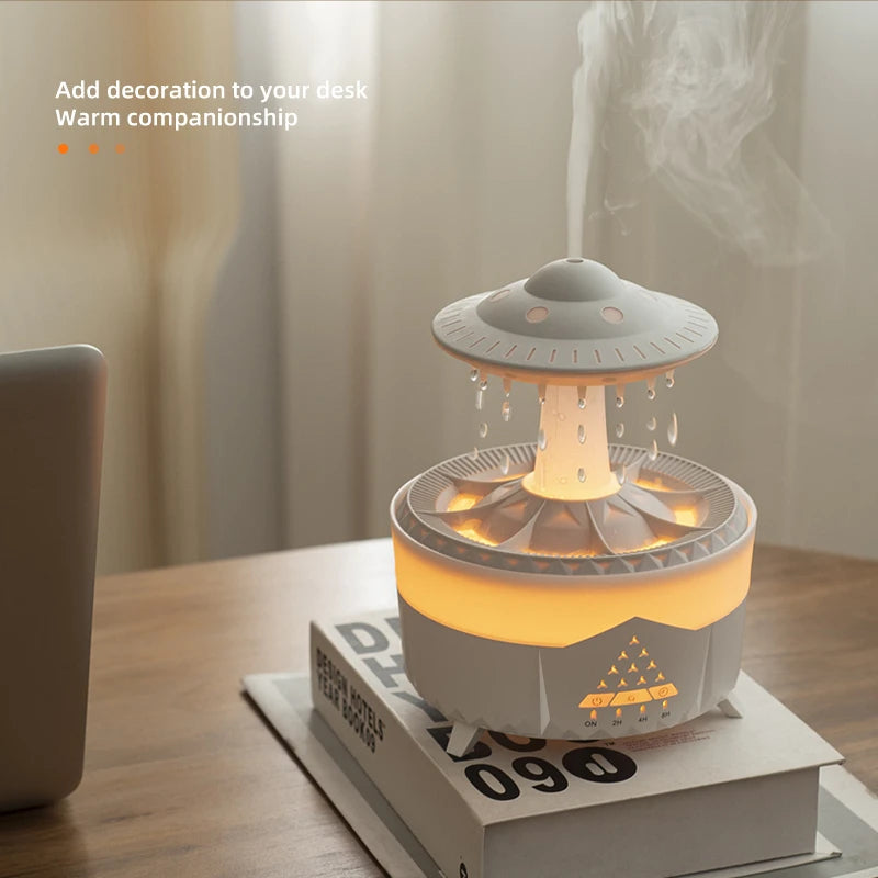 UFO Raindrop Humidifier Water Drop Air Humidifier USB Aromatherapy