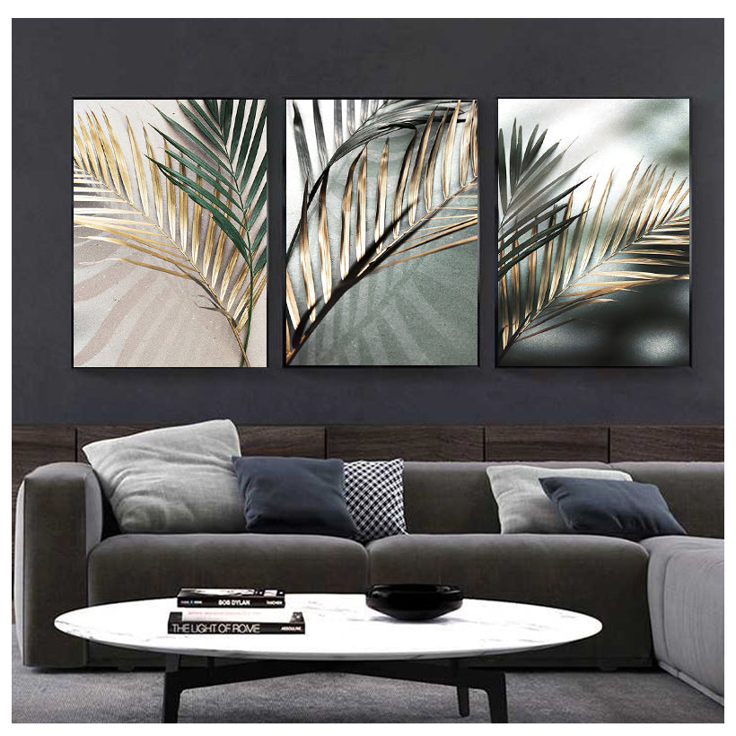 Golden Palm canvas wall art