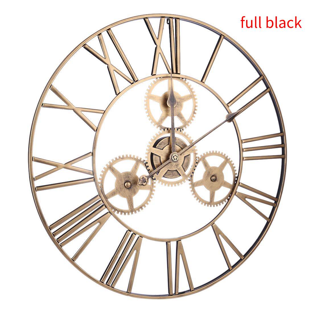 Antique Iron Gear Wall Clock