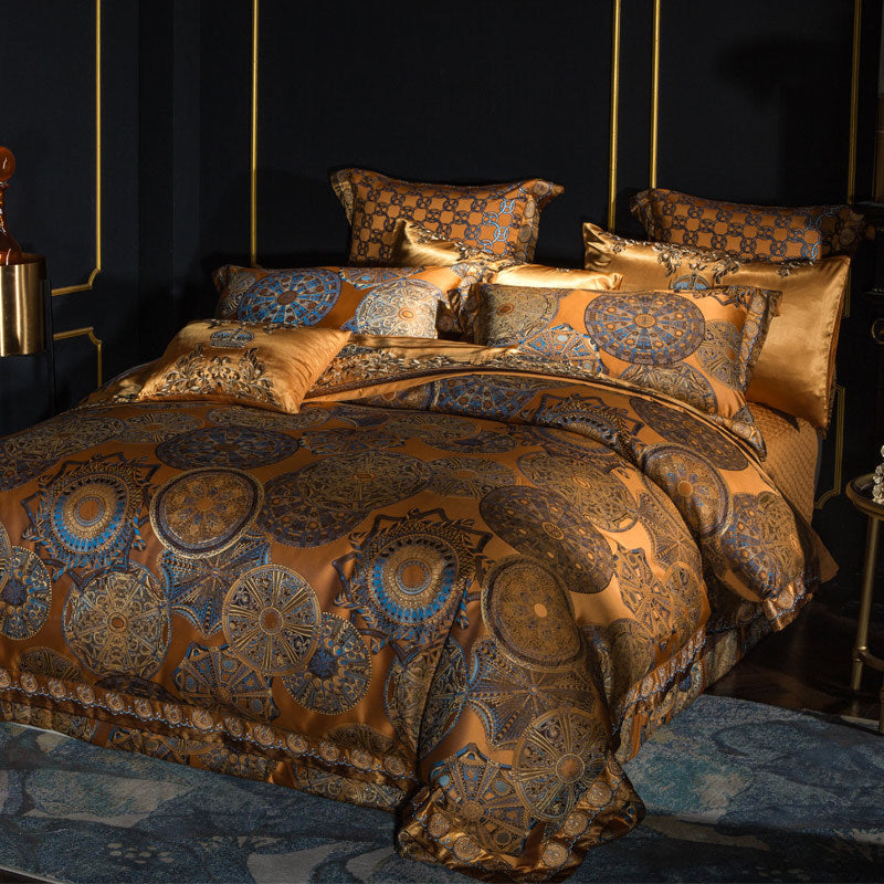 Luxury Embroidery Villa Four-piece Set European Court Bedding