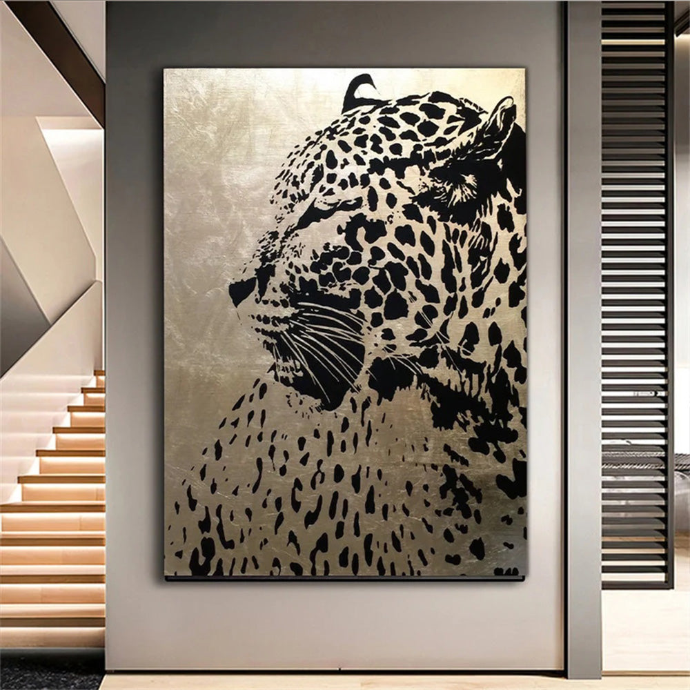 Abstract Leopard Canvas Painting Wall Art