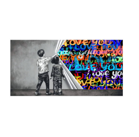 Children's Graffiti Wall Art Canvas