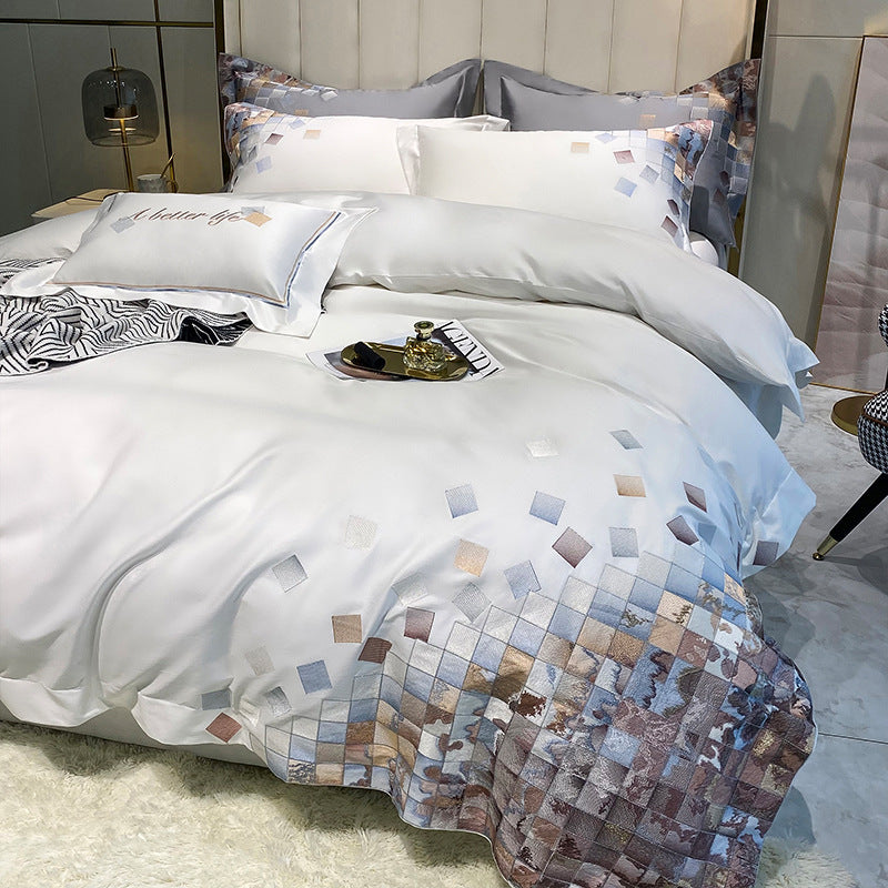 Light Luxury Style Home Textile Four-piece Cotton Bedding