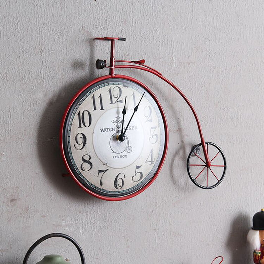 American Retro Bike Clock , metal wall clocks