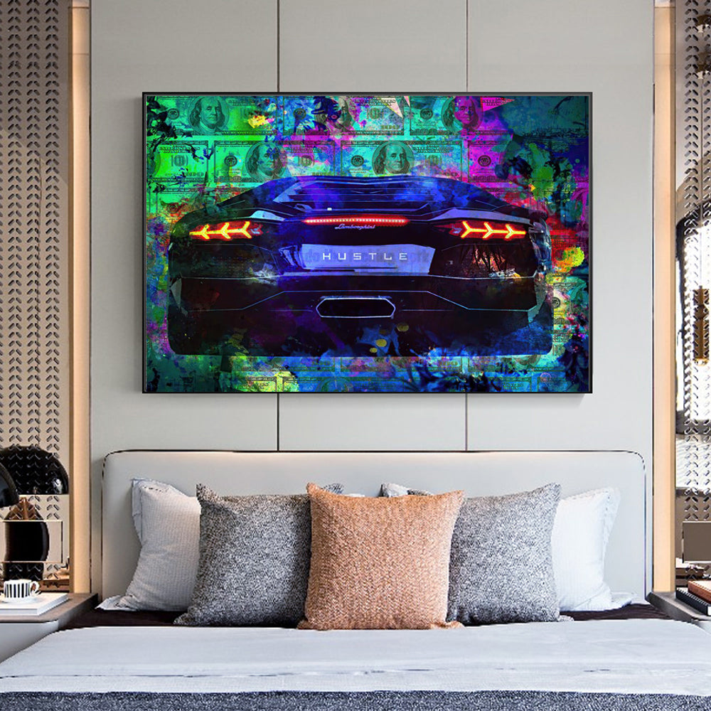 Abstract Modern Money  canvas Wall art