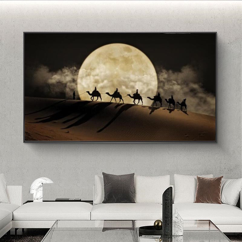 Desert Moon Night  canvas Wall Art