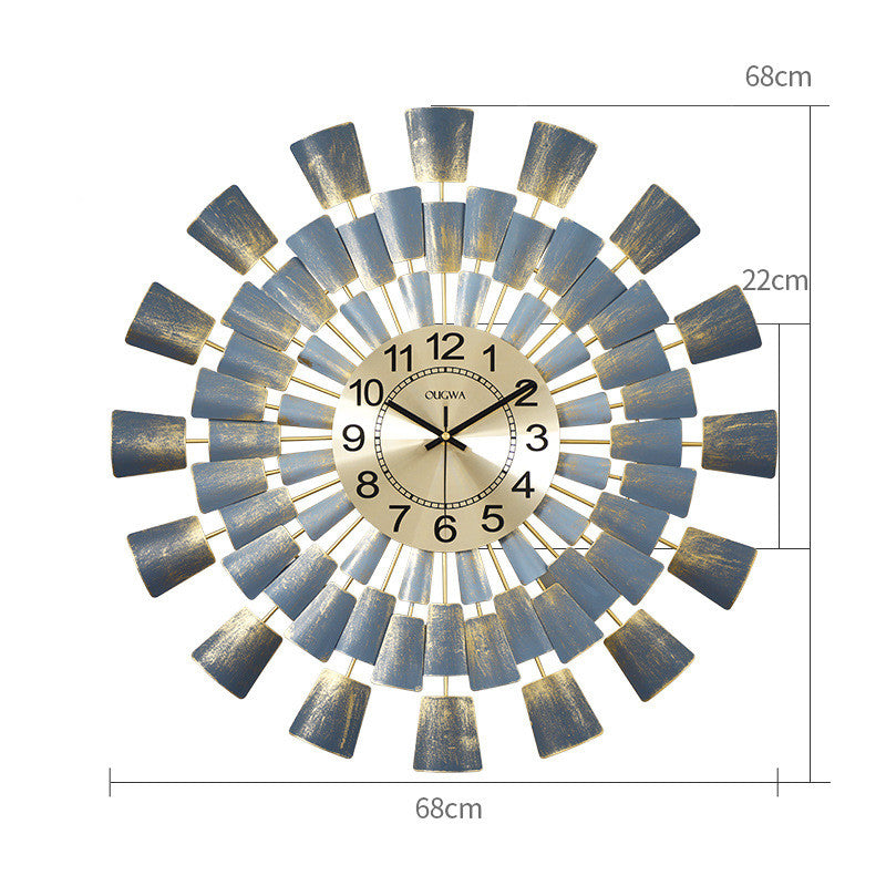 Shang Art Clock Metal Atmosphere