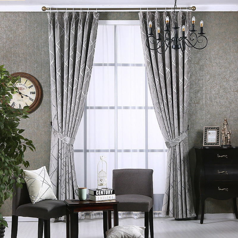 Modern Luxury Living Room Blackout Curtains