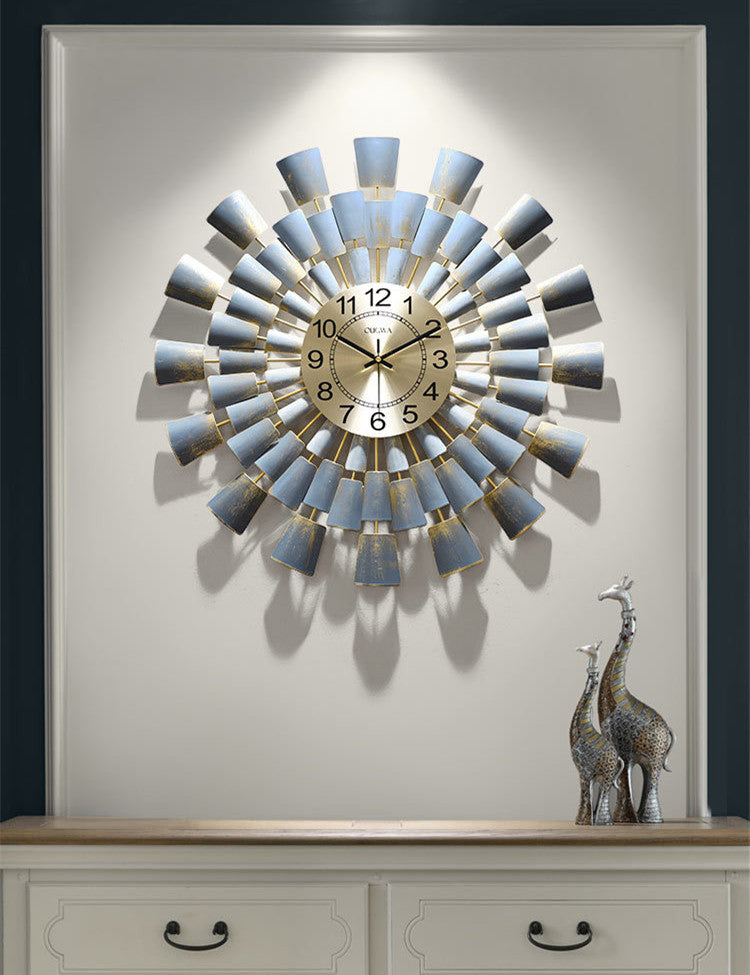 Shang Art Clock Metal Atmosphere