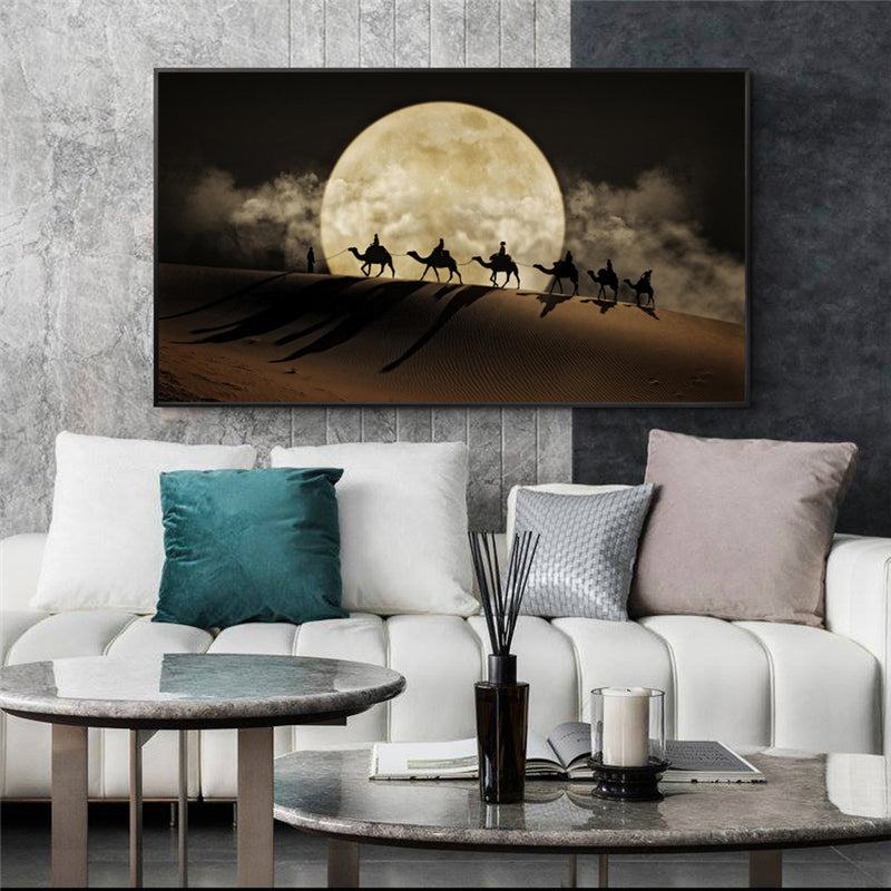 Desert Moon Night  canvas Wall Art