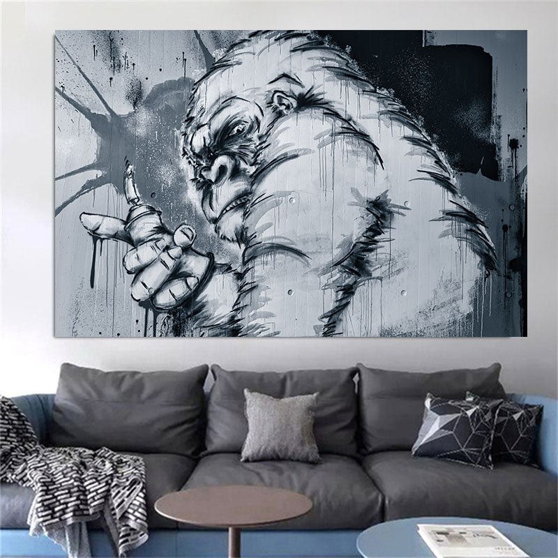 Gorilla, monkey canvas wall art